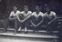 Zdravko Fain, Marijo Matulina, Ante Colic, Dragimir Zuvanic, (4+) Prvenstvo Dalmacije Sibenik 196